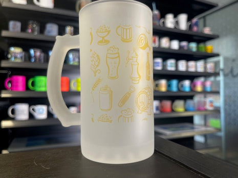 470ml (16oz) Bierpul Frosted voor sublimatie