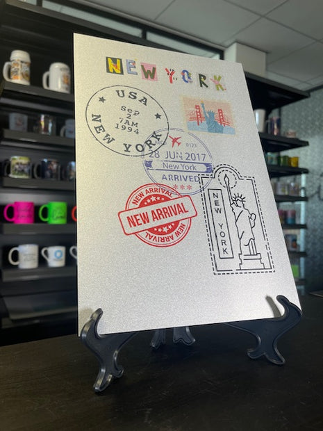 Aluminium plaat 20x30cm Zilverglans voor sublimatie