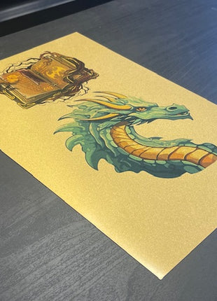 Aluminium plaat 20 x 30 cm  Goudglans voor sublimatie