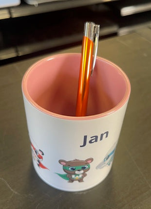 Ceramic Pen Holder Black for Sublimation