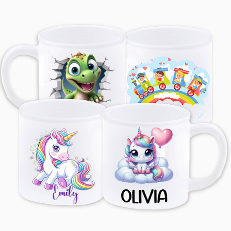 Kunststof Kinder Beker 150ml voor sublimatie