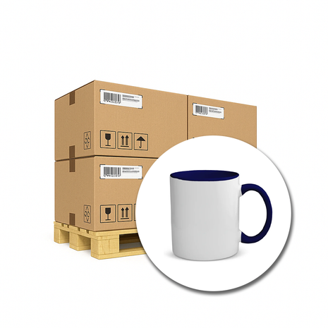 330ml (11oz) Duo Color Mok Donkerblauw 36x voor sublimatie