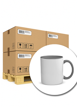 330ml (11oz) Duo Color Mok Grijs 36x voor sublimatie