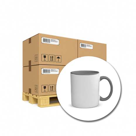 330ml (11oz) Duo Color Mok Grijs 36x voor sublimatie