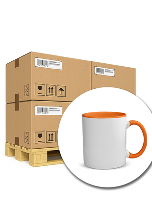 330ml (11oz) Duo Color Mok Oranje 36x voor sublimatie