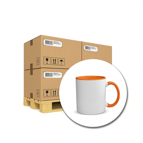 330ml (11oz) Duo Color Mok Oranje 36x voor sublimatie