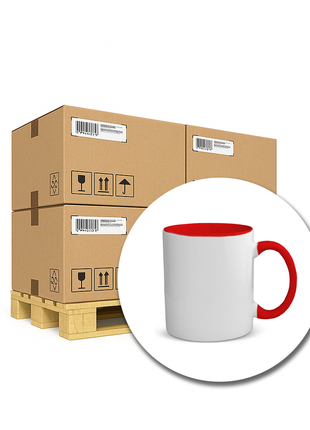 330ml (11oz) Duo Color Mok Rood 36x voor sublimatie