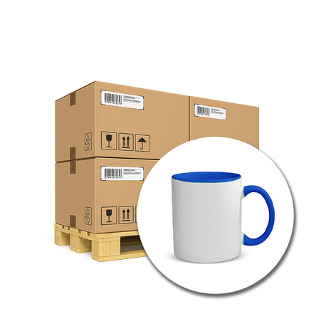 330ml (11oz) Duo Color Mok Zee Blauw 36x voor sublimatie