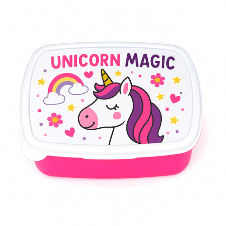 Broodtrommel / Lunchbox Roze voor sublimatie