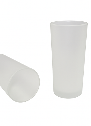 Sublimatie Glas 230ml – Frosted Afwerking, Ideaal voor Personaliseerbare Prints