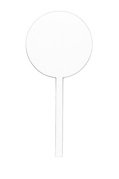 Sublimatie Moestuinbordje Rond – Bedrukbaar Tuinlabel van Weerbestendig Materiaal