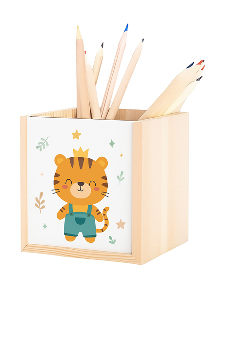 MDF Pennenbak – Voor Sublimatie – Bedrukbare Bureau Organizer