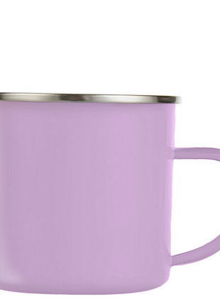 Emaille-Tasse 360 ml Lavendel zur Sublimation