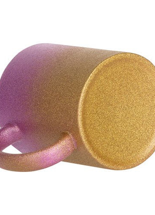 330ml (11oz) Glitter Mok Goud/Roze voor sublimatie