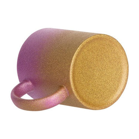 330ml (11oz) Glitter Mok Goud/Roze voor sublimatie