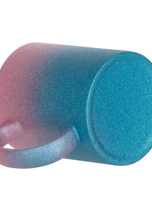 330ml (11oz) Glitter Mok Roze/Blauw voor sublimatie