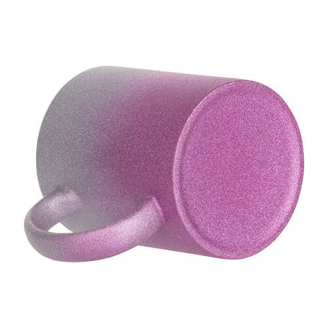 330ml (11oz) Glitter Mok Zilver/Roze voor sublimatie