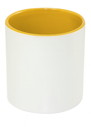 Ceramic Pen Holder Yellow for Sublimation