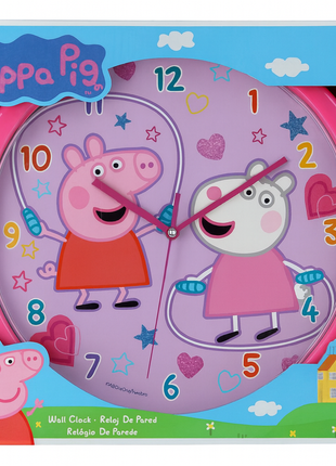 Peppa Wutz Wanduhr – Rosa – 25 cm