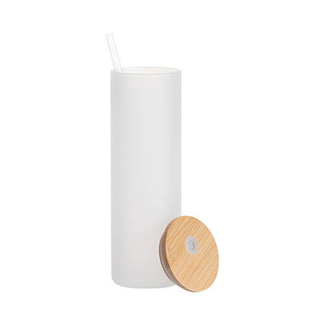 600ml (20oz) Frosted Tumbler met Bamboe deksel voor sublimatie