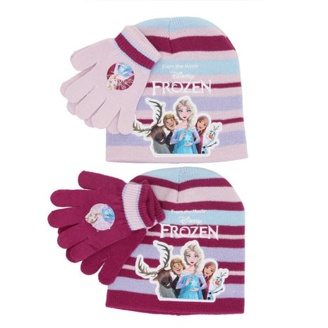 Frozen Muts met Handschoenen – Paars – One Size