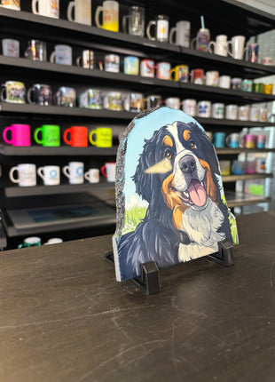 Slate Wave Round 15x15cm for sublimation