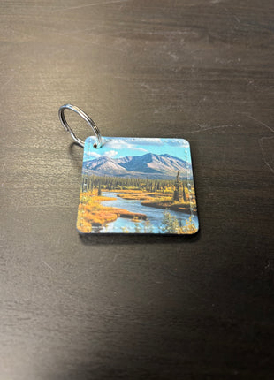 PU Leather Keychain Square for Sublimation