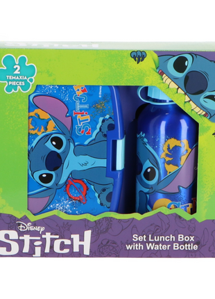 Disney Stitch Lunchset – Broodtrommel & Drinkfles – Blauw