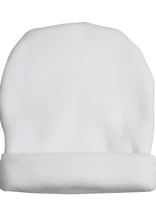 Babymütze aus Fleece. Weiße Babymütze zur Sublimation