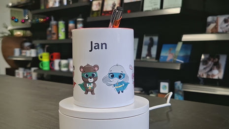 Keramische Pennenbak Roze – Voor Sublimatie