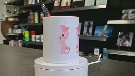 Keramische Pennenbak Rood – Voor Sublimatie