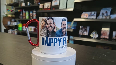 300ml (10oz) Mok RVS Zilver voor sublimatie met karabijnhaak