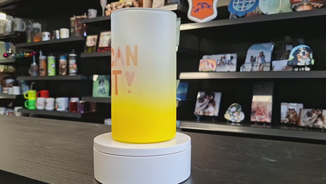 Verschillende kleuren Glazen Bierpul 470ml Frosted Gradient voor sublimatie