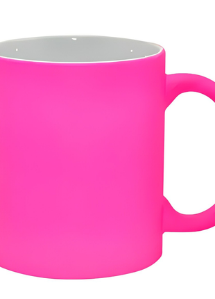 330 ml (11 oz) Tasse, fluoreszierend matt (wählen Sie Ihre Farbe) für Sublimation