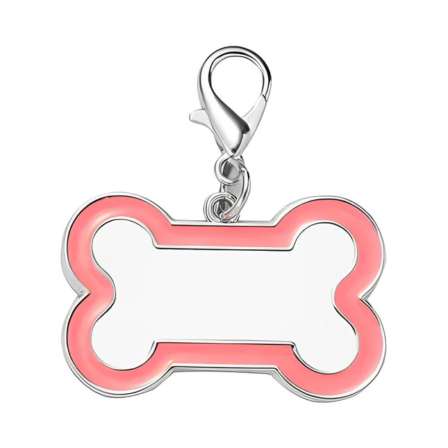 Honden Tag Roze voor sublimatie