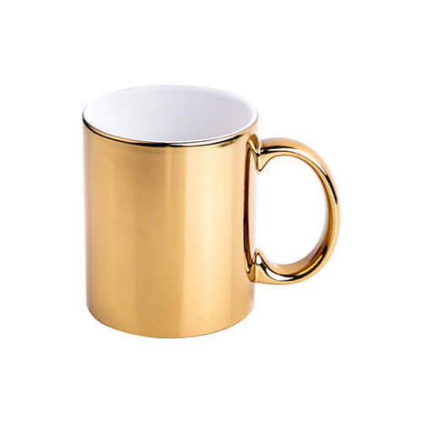 330ml (11oz) Mok Messing/Chrome (kies uw kleur) voor sublimatie
