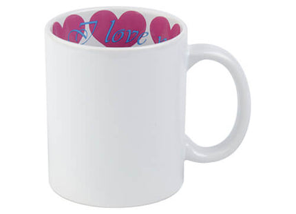 330ml (11oz) Mok met I Love You binnenkant voor sublimatie