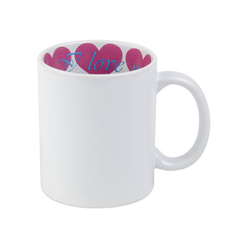 300ml (10,14oz) Mok met I Love You binnenkant voor sublimatie