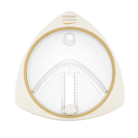 Vaessen Creative • Cirkelsnijder Ø15cm incl. 3 Reservemesjes Ivory