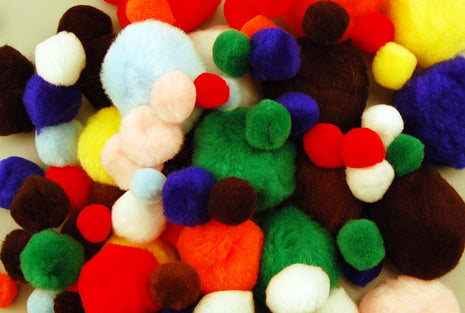 Vaessen Creative • Pompons 10-40mm Assorti 100st