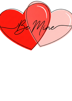 Dtf Print Be Mine Heart