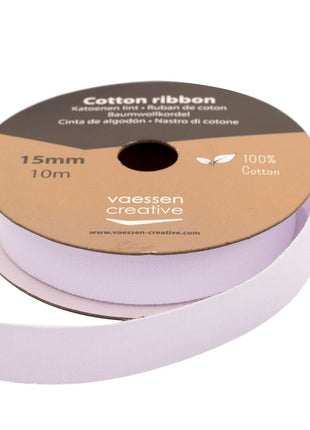 Vaessen Creative • Katoenen lint 15mm x 10m Wit