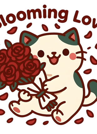 Dtf Print Blooming Love