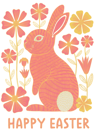 Dtf Print Pasen Konijn