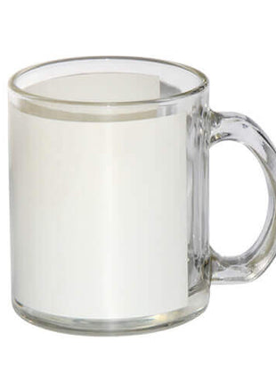 330ml (11oz) Glazen Mok met wit venster voor sublimatie