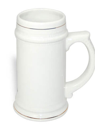 650ml (22oz) Keramisch Bierpul met gouden randjes voor sublimatie