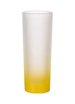 90ml (3oz) Frosted Shotglaasje Gradient Geel voor sublimatie