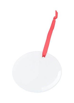 Glazen Kerstboomhanger Ø 7,5 cm Ronde Hanger voor Sublimatie & Personalisatie