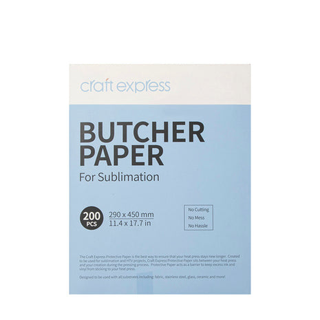 Butcher paper 290 x 450 mm Craft Express - 200 vellen voor sublimatie