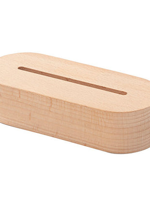 Houten LED lamp basis ovaal voor sublimatie